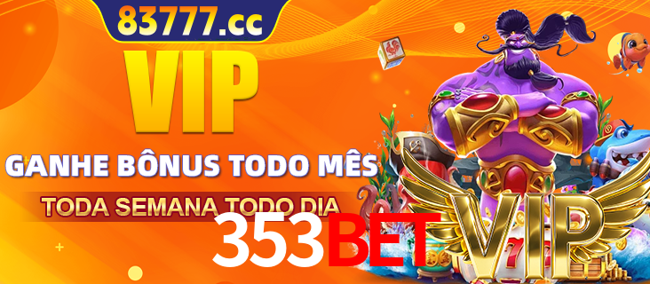 Banner promocional do 353BET oferecendo 100% de recompensas adicionais contínuas para quem fizer o login diário (Daily sign-in), com um mascote de coelho.